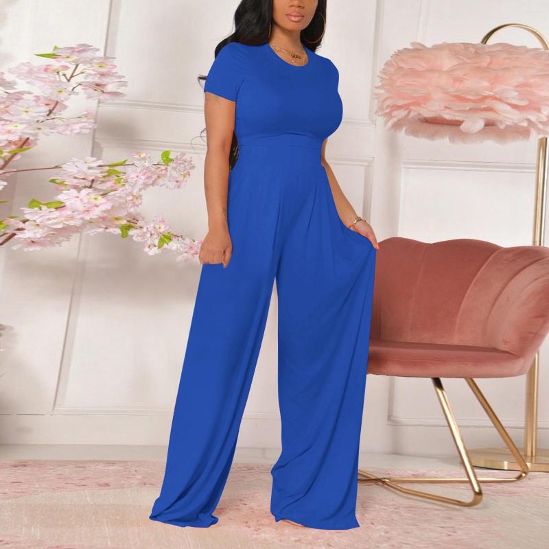 

Gym Clothing Women's Fashion Casual Crew Neck Top And Trousers Two Piece Suit Women Overall Snow, Ag