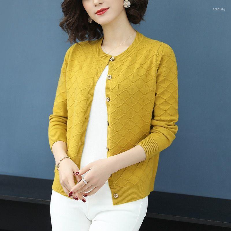 

Women' Knits Women 2023 Spring Summer Sweater Knitted Cardigan Button Jacket Female V-neck Loose Long Sleeve Casual Tops Ladies Sweaters, Black