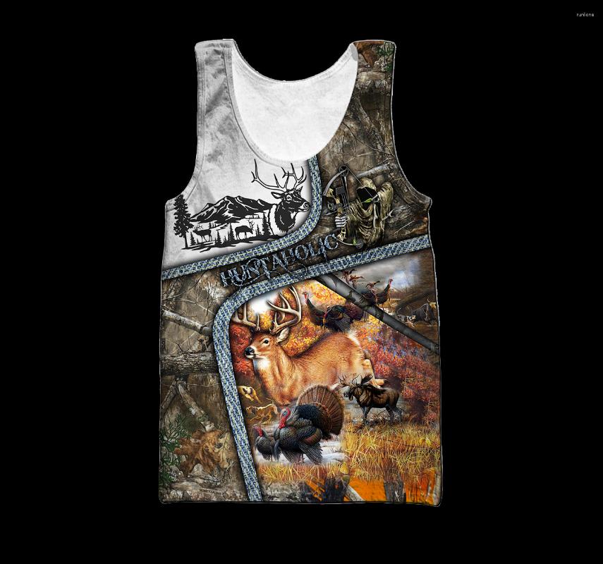 

Men' Tank Tops PLstar Cosmos 3DPrinted EstHunting Lover Animal Art Funny Harajuku Top Vest Unique Unisex Men/Women Sleeveless Style-1, Blue