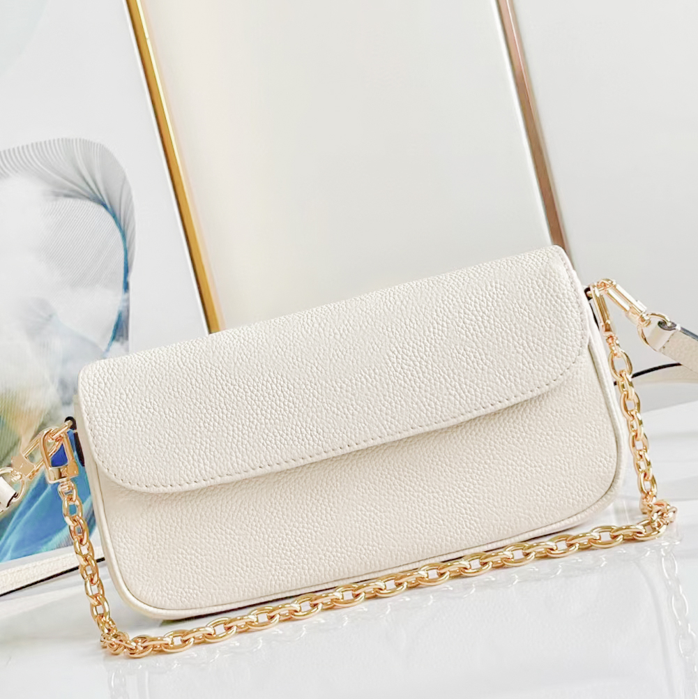 

mirror quality wallet on chain ivy Shoulder Bag M81911 M82210 Genuine Leather Womens Totes mens luxurys Clutch Bag Designer fashion Wallets vacation Cross Body bags, Black embossed