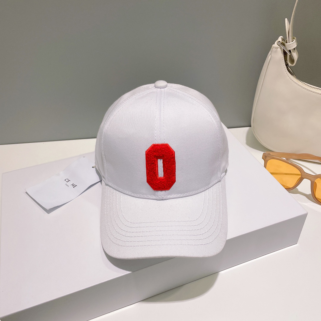 Designer baseball casual letter casquette classic solid color cap woman outdoor travel sun visor 5 colors