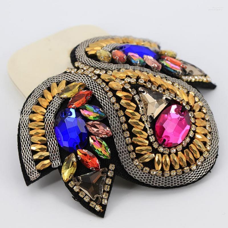 

Brooches Clothes Pin Rhinestone Geometric Brooch Clothing Accessories Colorfast Decorative Stage Costumes Epaulet Scarf Decoration