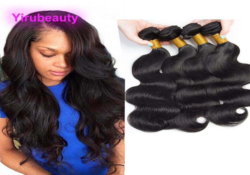 

Brazilian Virgin Hair Bundles 4 Pieceslot Natural Color 830inch Body Wave Hair Extensions Double Hair Wefts Dyeable Body Wave We4206281