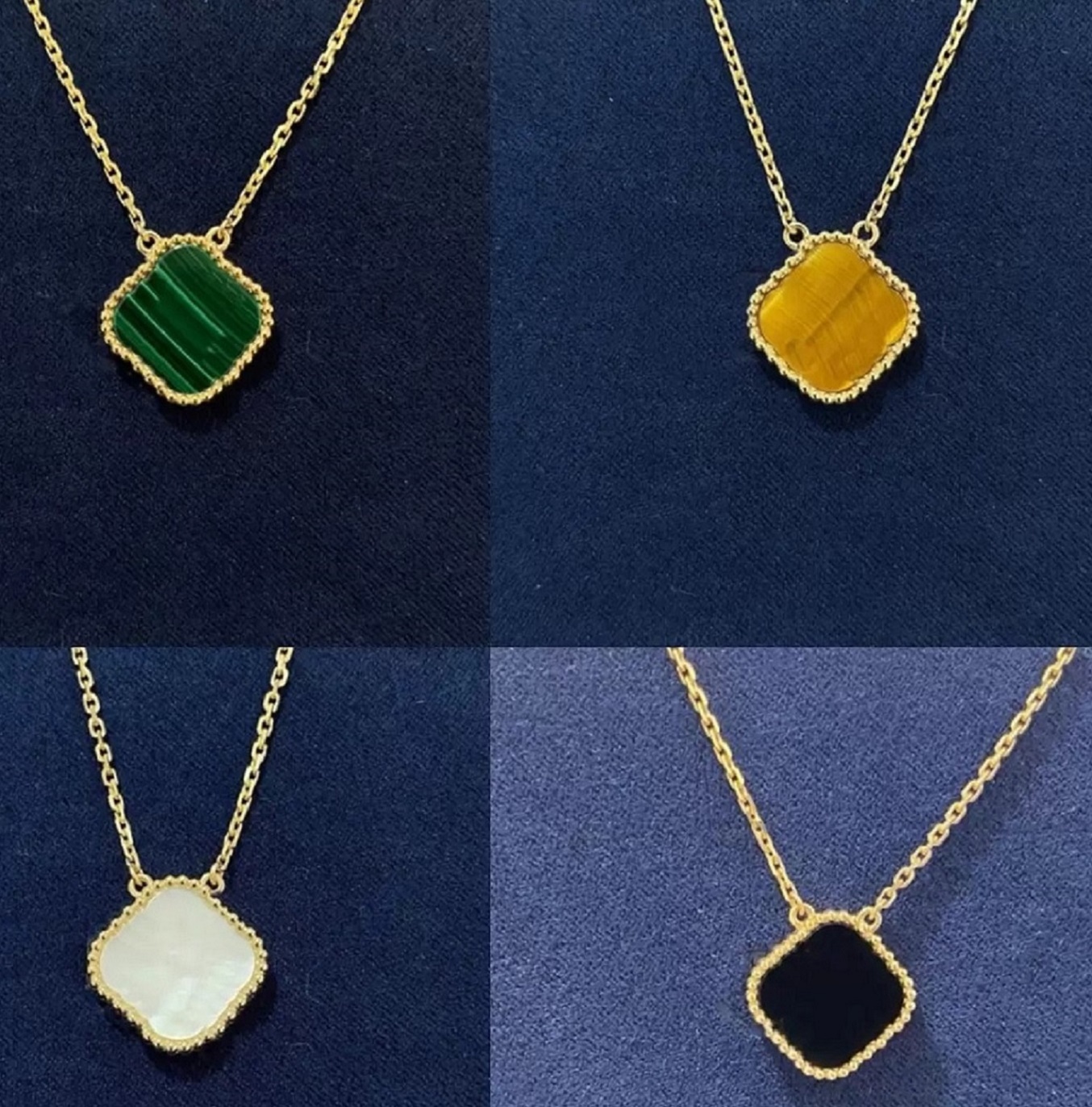 

18K Gold Plated Necklaces Luxury Designer Necklace Flowers Four-leaf Clover Cleef Fashional Pendant Necklace Wedding Party Jewelry van designer jewelry earstuds