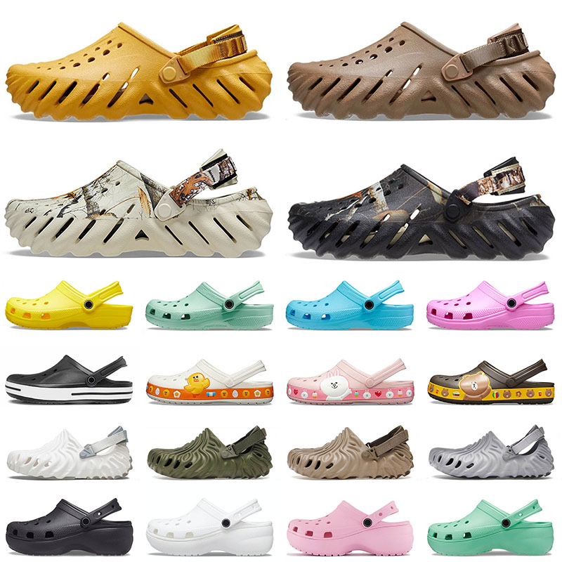 

platform salehe bembury x croc charms sandals pollex clog crooc slides triple black bone waterproof shoes men women toddler buckle sandal size M4-M13, 41 36-40