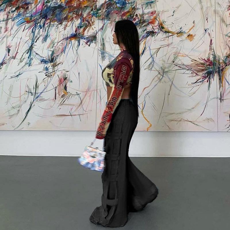 

Women' Pants Grid Stitching Trend Work European And American Winter Fashion Casual Women' High Waist Straight Female, Black