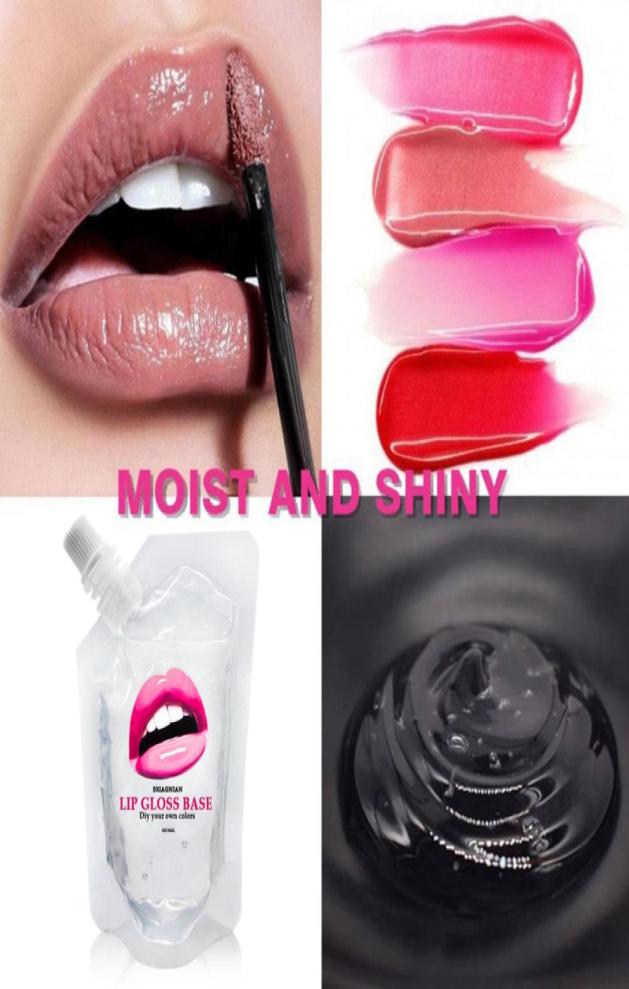 

50ml Handmade DIY Liquid Lip Gloss Base Oil Moisturizing Lipstick Material Base Gel Lip Gloss9922568, Army green