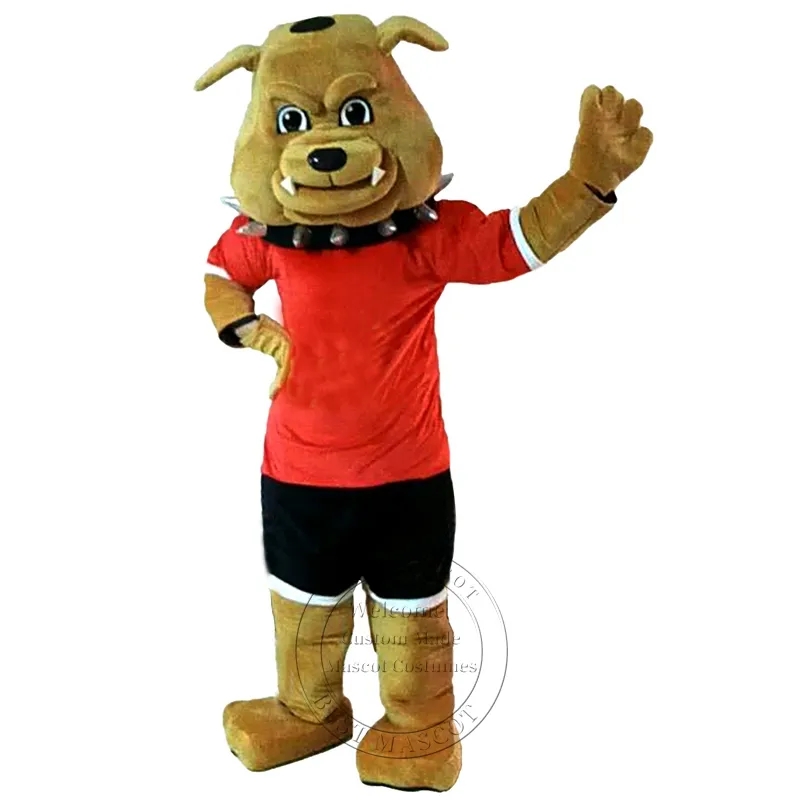

Hot Sales Bulldog Mascot Costume College Mascot Custom fancy costume Cartoon costumes, As pic