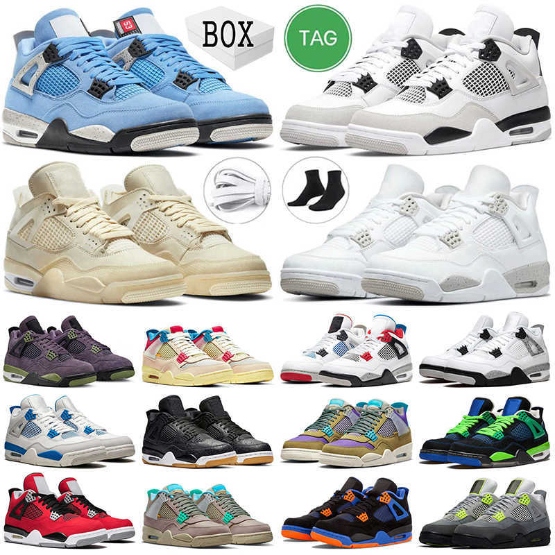 

Basketball OG shoes 4 4s With box Midnight Navy Black Cat Jumpman 4s Oreo Sail Red Thunder University Blue Canyon Purple Bred Lightning Guava Ice Outdoor Sneakers, #2