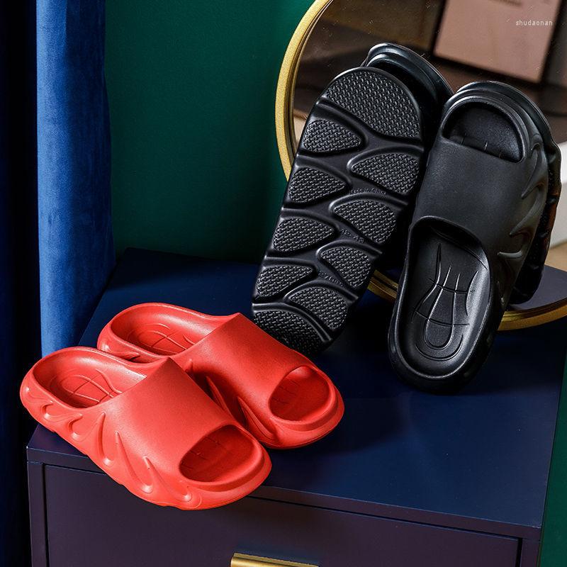 

Slippers Wear Resistant Anti-skid Thick Soled Excrement Feeling Cool Indoor Home Women's Odor Proof, Khaki