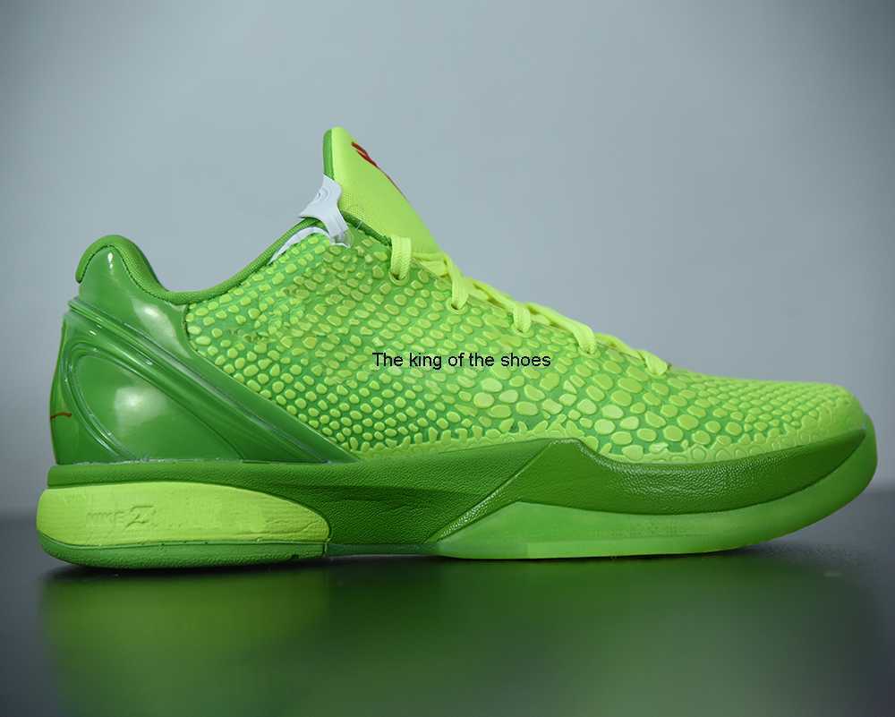 

Mens Basketball Shoes Mamba 6 Protro Grinch Green Apple/Volt/Crimson/Black Outdoor Sports SNKRS With Box, #1