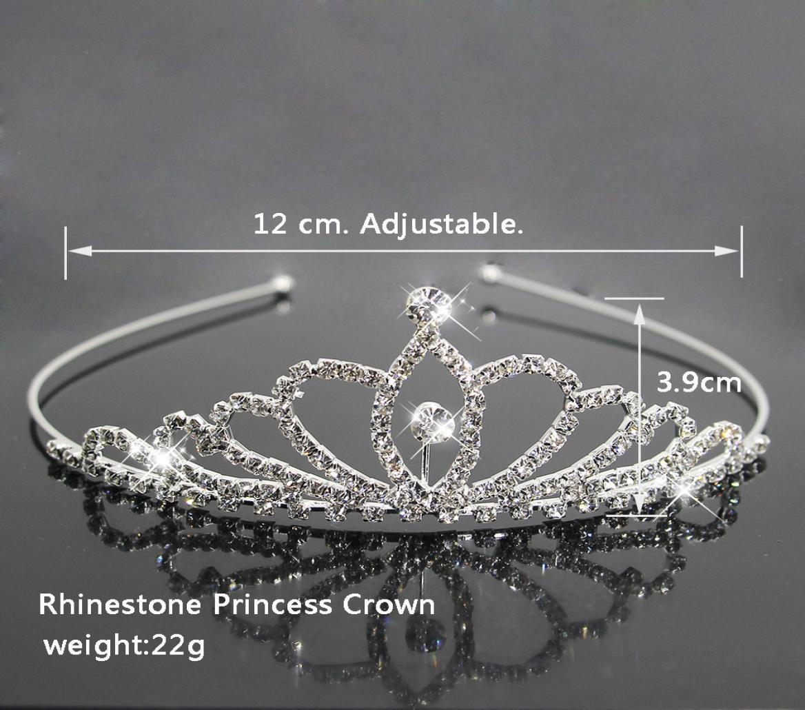 

Fashion Bridal Princess Crown Wedding Tiaras Hair Jewelry Rhinestone Headband Girls Children Tiara Hair Accessories2507607