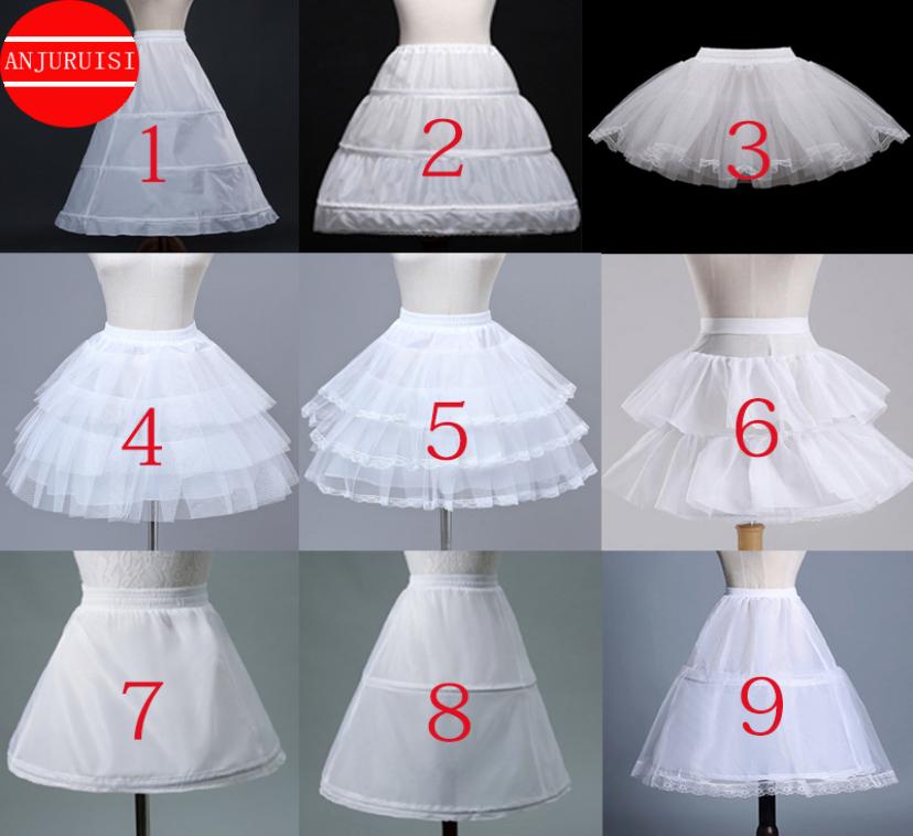 

Flower Girls Petticoat Underskirt Cosplay Party Short Dress Jupon Enfant Fille Lolita Ballet Tutu Skirt Enaguas Sottogonna Mini5320767, White
