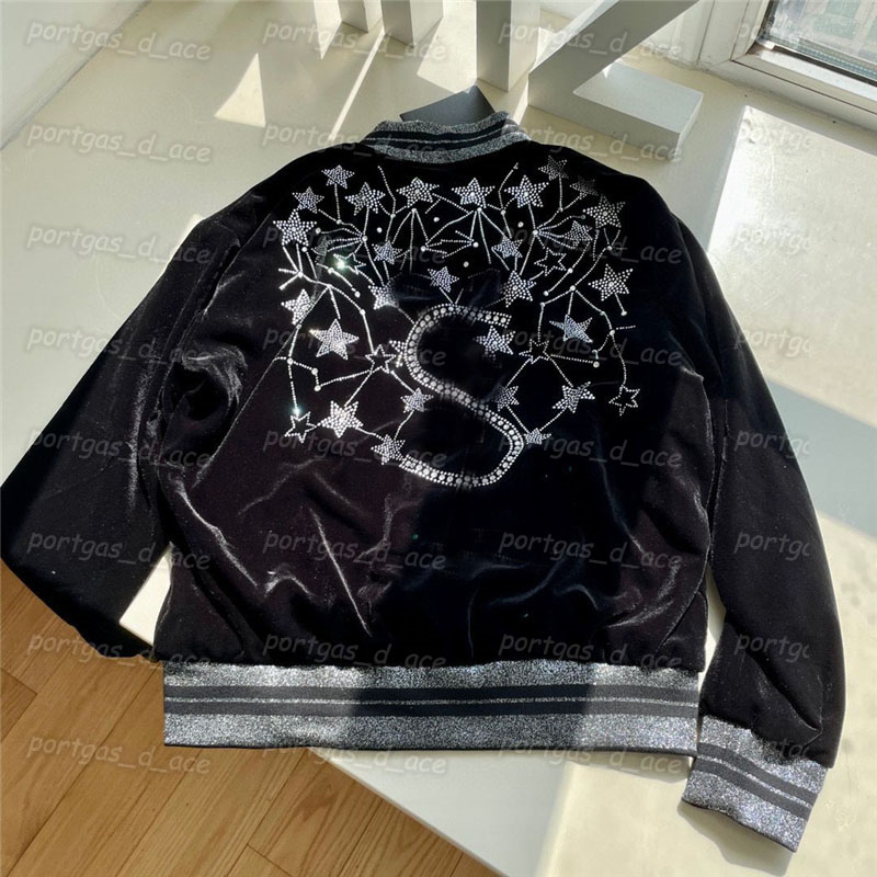 

Shiny Women Baseball Coat Letter Men Baseball Jacket Casual Autumn Spring Long Sleeves Jacket Lovers Street Style Jackets, Black with label .0628