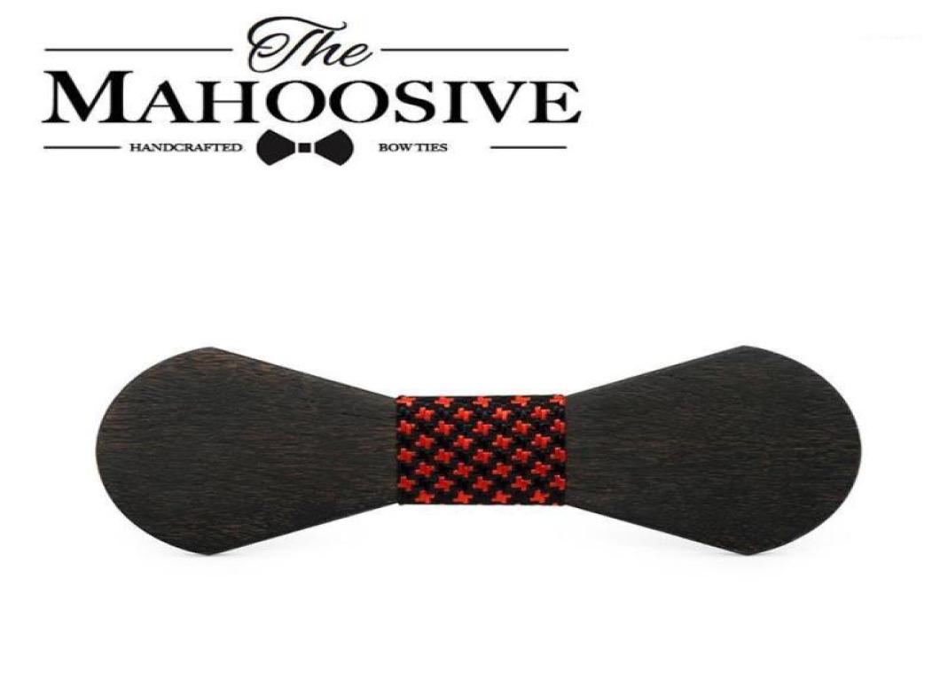 

Neck Ties MAHOOSIVE Butterfly Cravat Wood Bow Tie Formal Commercial Wooden Male Solid Color Marriage For Men19606784