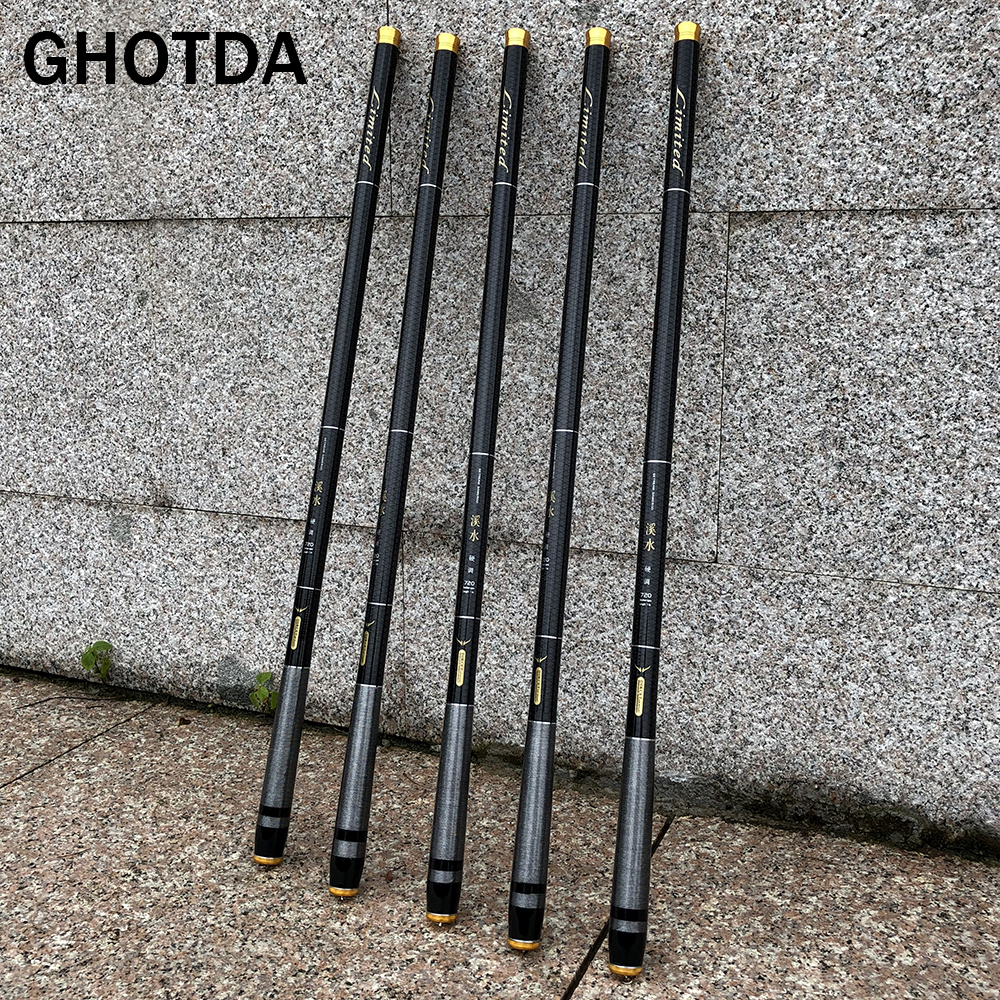 

Spinning Rods GDA 3.6M-7.2M Telescopic Fishing Rod High Carbon Portable Super Hard Stream Rod 230627