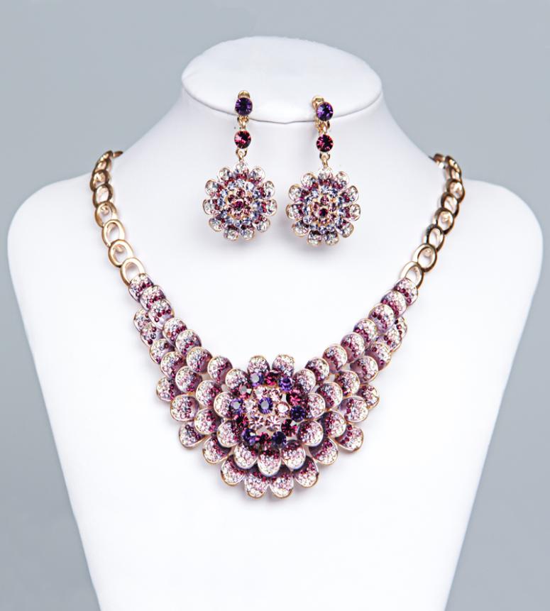 

15071 Wedding Bridal Accessories Jewelry Necklace and Earring Set Party Jewelry for Wedding Party Bride2373235