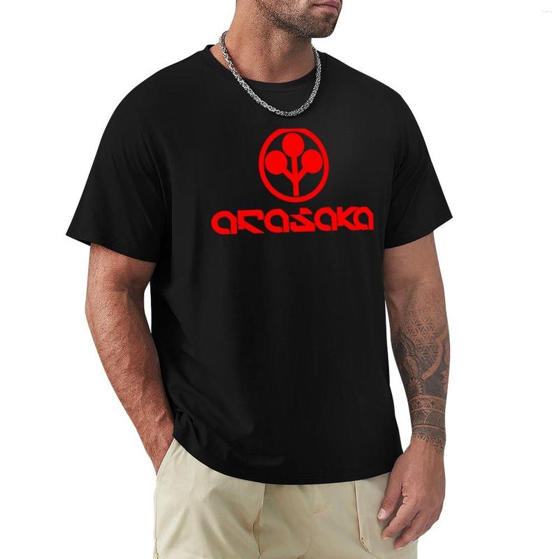 

Men' Polos Arasaka T-Shirt Anime Men Clothes, Black