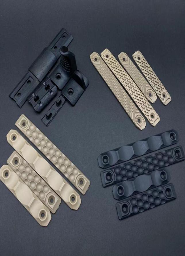 

Tactical Accessories Airsoft 4pcsSet Mlok Handguard Rail Panel Cover Handle Blocking Kit Keymod Hunting8998159