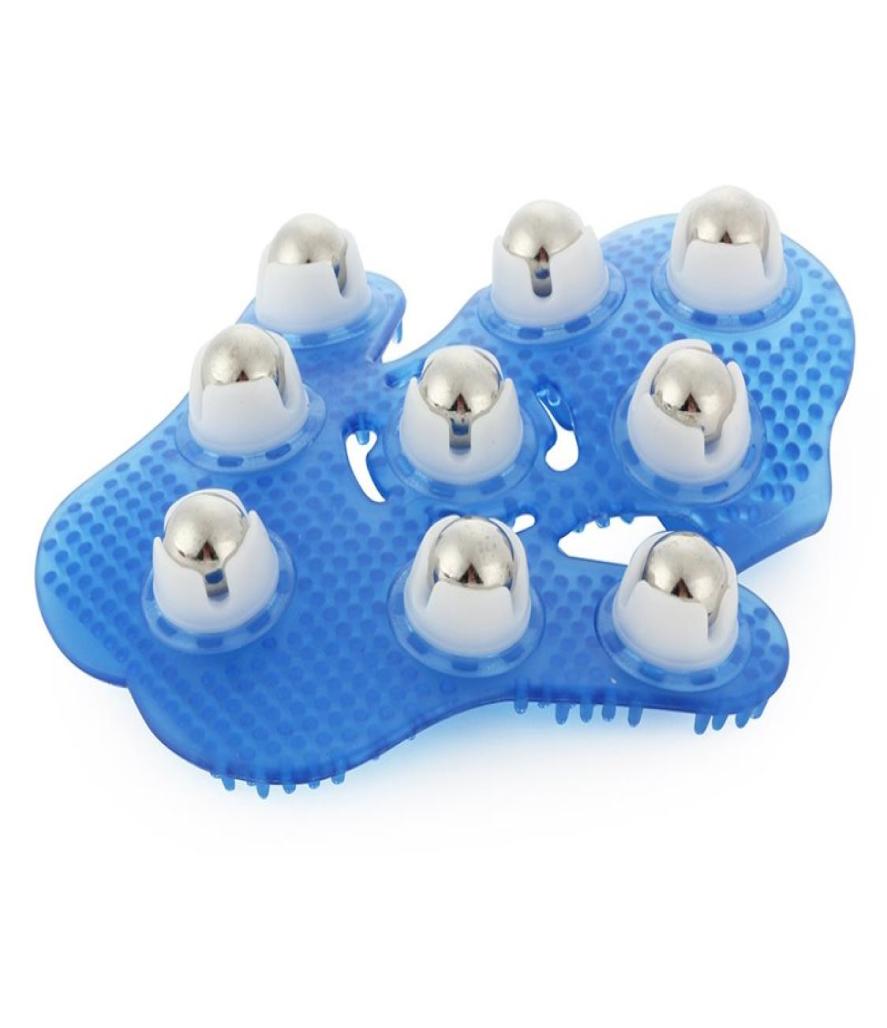 

Miniature Massager Portable Massager Glove With 9 Roller Ball Pain Relief Neck Back Shoulder Body Relaxing Massage1462801