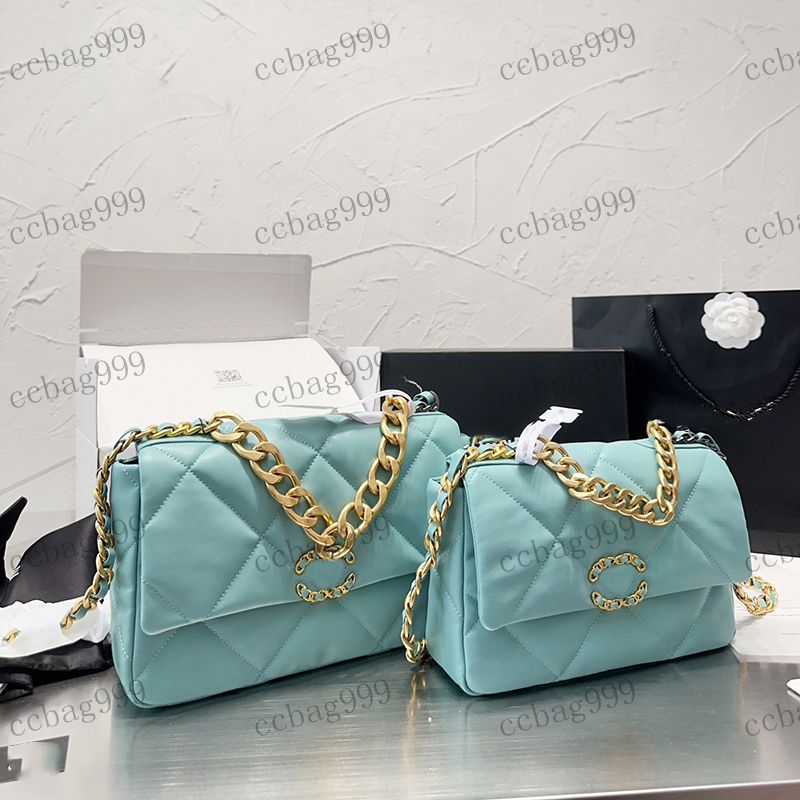 

Designer Womens Shoulder Bag Leather Chain Top Handle Handbag Hardware Metal C Buckle Gold Thick Chain Crossbody Bags 19 Large Capacity Brand Cosmetics Bags 30/25cm, Yellow