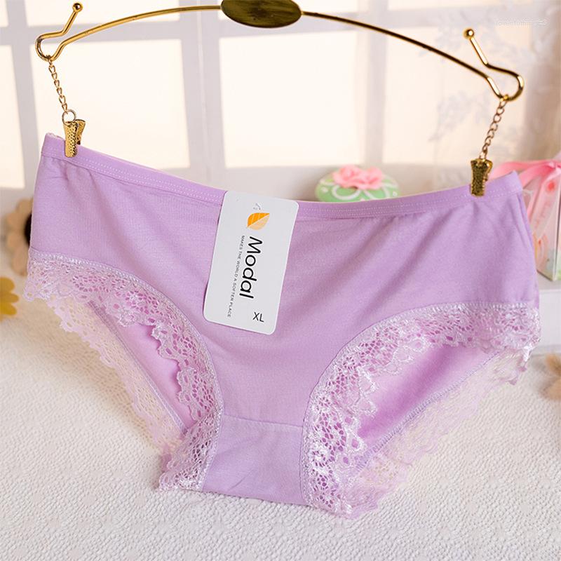 

Women's Panties 12PCS/LOT Lace Modal Briefs Bamboo Fiber Girls Underpants Summer Women 13 Candy Colors Underwears, Fruit green