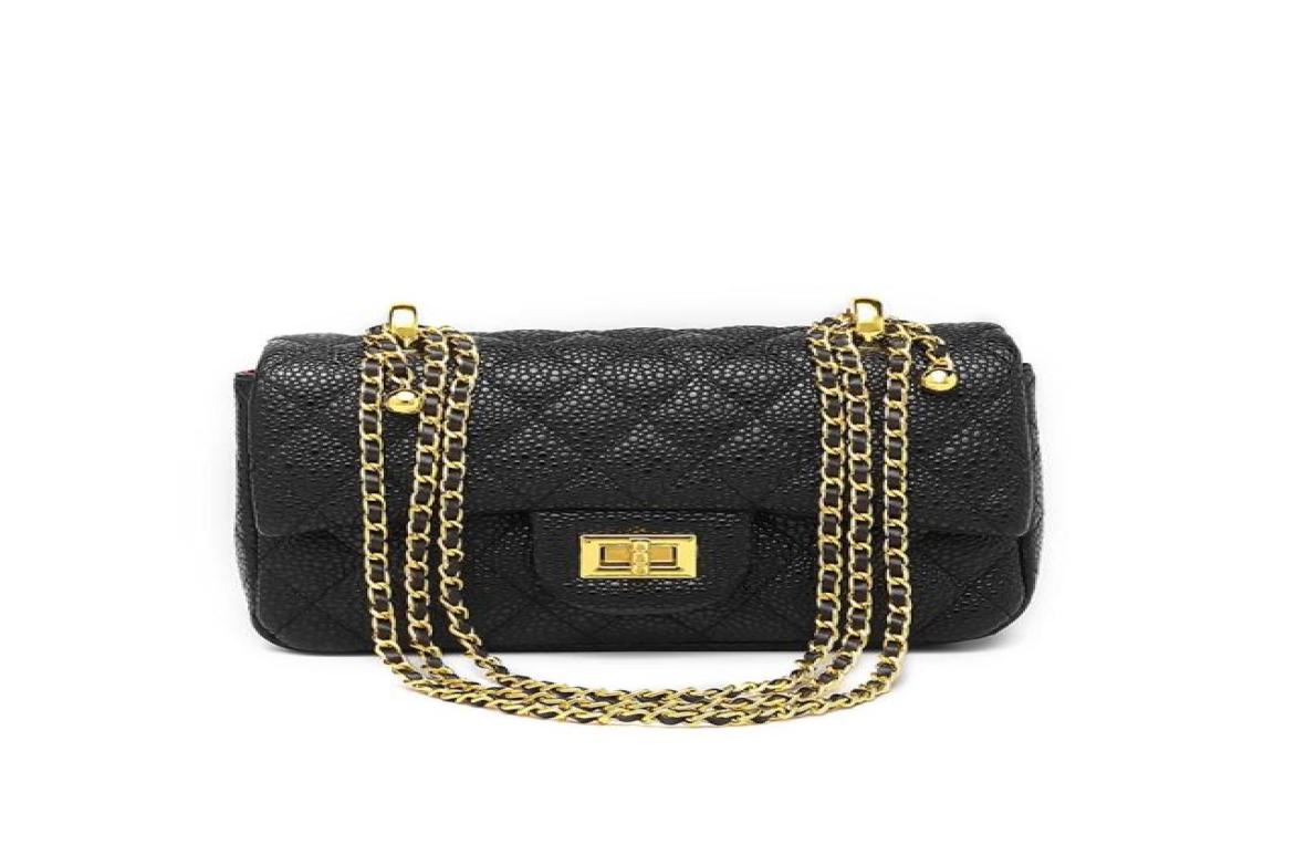 

Crossbody Bags for Women Leather Ladies Shoulder bag with Chain Strap Stylish Clutch Purse1621344, Black