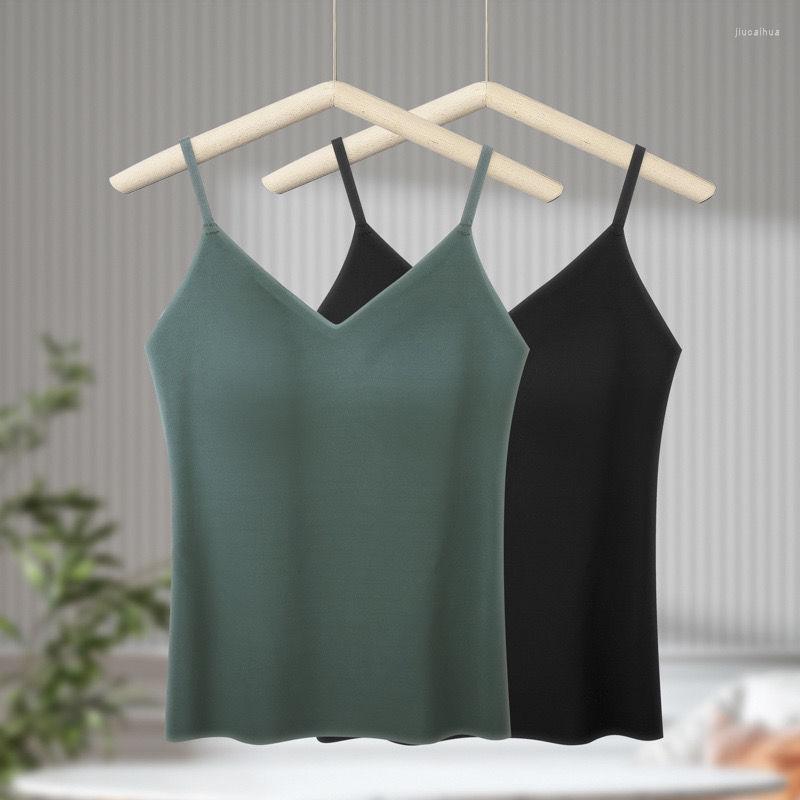 

Women's Tanks 2023 Summer Women Fashion Solid Crop Top Push Up Padded Bralette Female Seamless Vest Tops Ladies Comfortable Soft Camis T237, Black