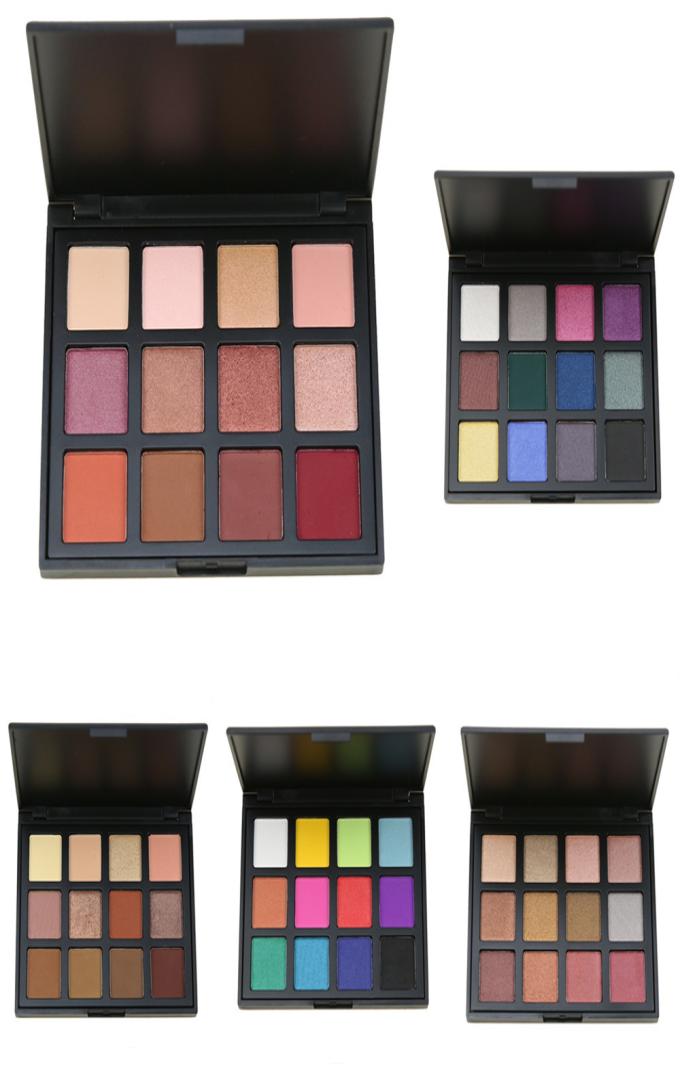 

No Label Beauty Cosmetic Eye Makeup Kits 12 colors Pigmented Eyeshadow Palette Matte and Shimmer Smoky Eye Shadow Palettes Make Up4373625, Multi