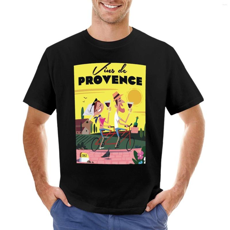

Men' Polos Vins De Provence Poster T-Shirt Funny T Shirts For A Boy Vintage Shirt Men Cotton, Blue