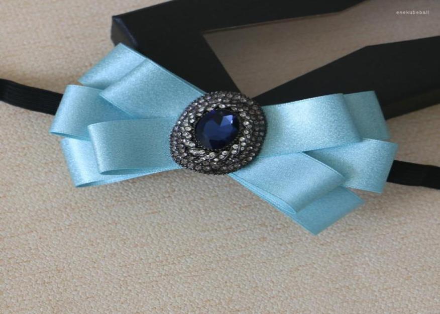 

Bow Ties 2022 Men Women Office Wedding Party Club Cravat Bowtie Accessories Elastic Band British Alloy Rhinestone Crystal Ribbon T4047437