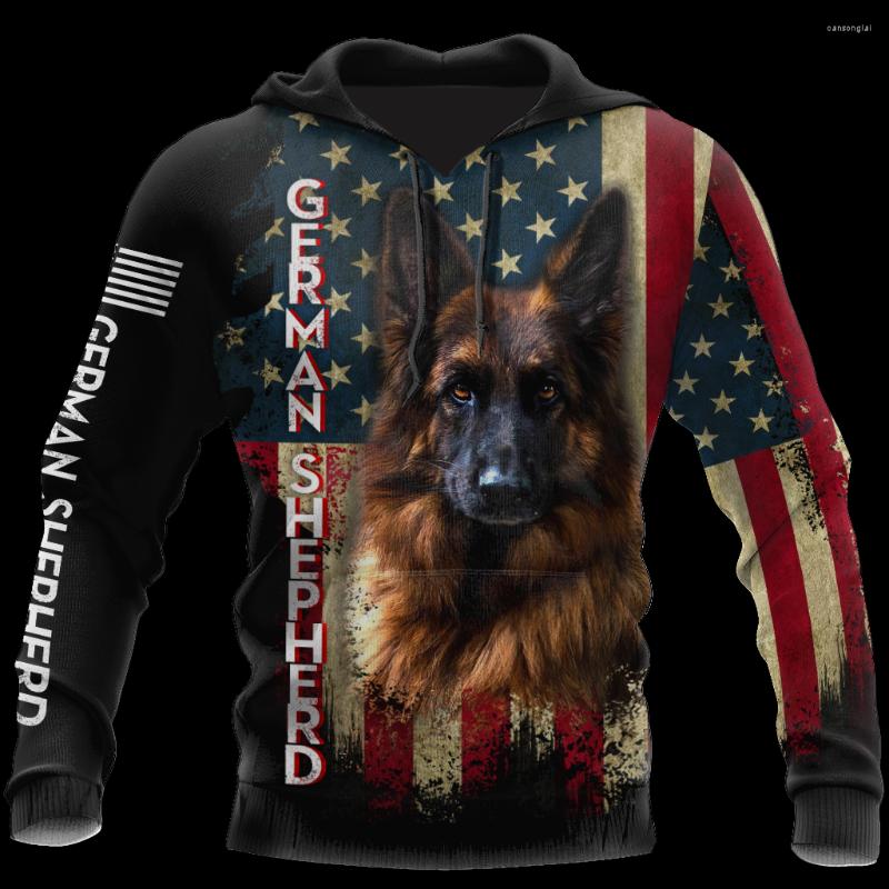

Men's Hoodies German Shepherd American Flag 3D All Over Printed Hoodie For Man And Women Sweatshirt Zip Pullover Casual Jacket Tracksuit-66