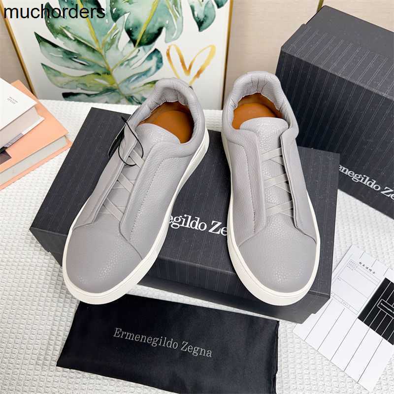 

Slip On Mens Shoes Zegna Fashion Trend Versatile Small White Shoes Driving Casual Shoes Super Light Mens Shoes, Blue