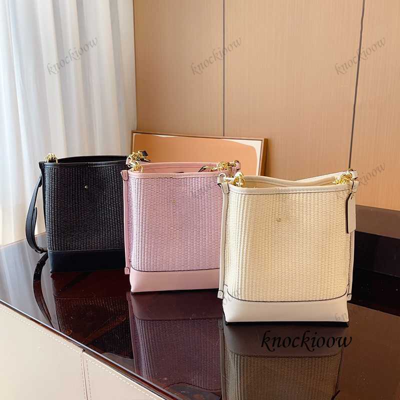 

Luxury bag name brand bag new straw bag bucket bag high quality beach bag crossbody bag woman large capacity handbag pink purse tote bag shopping bag 230628
