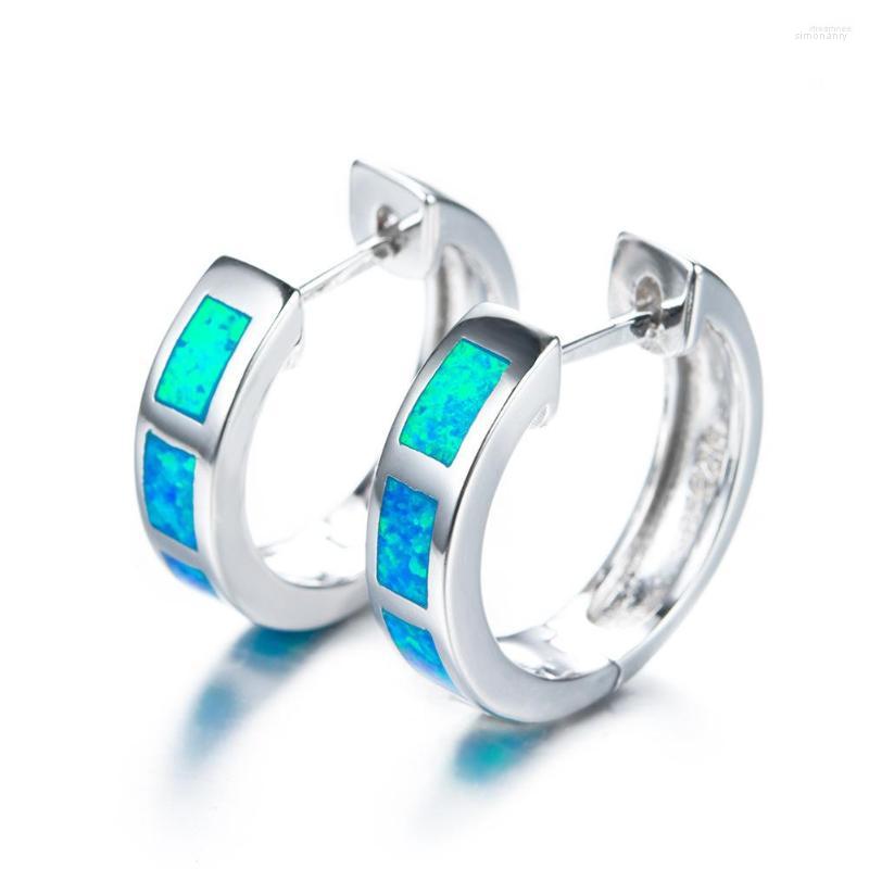 

Hoop Earrings On Sale Classic Fire Opal Earring Jewelry For Mom's Gift