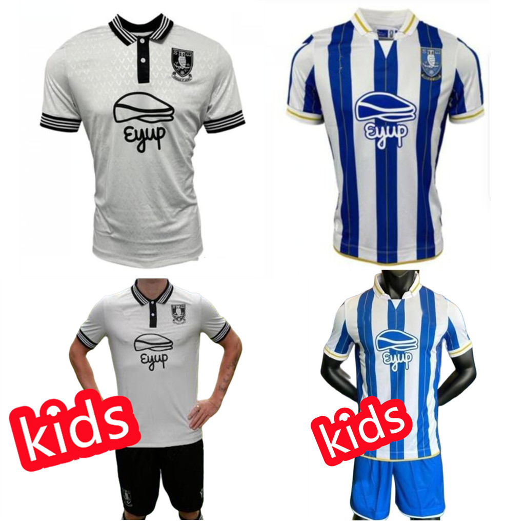 

23 24 kids kit Sheffield Wednesday soccer jerseys home 2023 20224 away Will Vaulks Callum Paterson Michael Smith Tyreeq Bakinson Mallik Wilks football shirts white, Home man