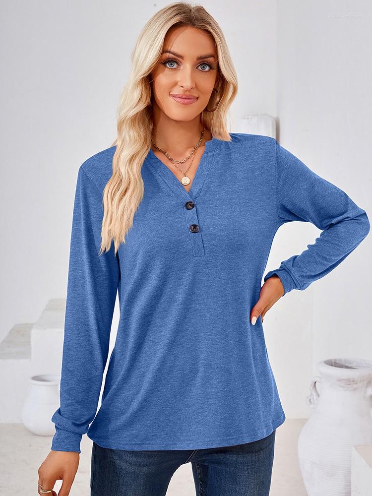 

Women' T Shirts Autumn Vintage For Women 2023 Fashion V Neck Long Sleeve Streetwear Loose Tops Female Plus Size Casual Tee, Black