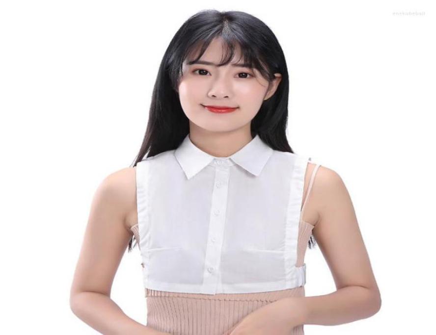 

Bow Ties Vintage Shirt Fake Collar Women White False Tie Detachable Lapel Blouse Top Half Clothes Decor3961194