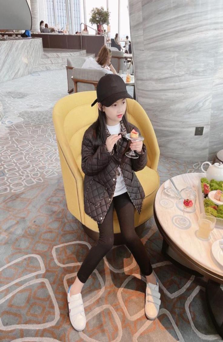 

Winter autumn Thick Warm Kids down Coats toddlers boys Cotton Padded Clothes Fashion Children Girls turndown CollarJacket Outerwe2132866, Sky blue