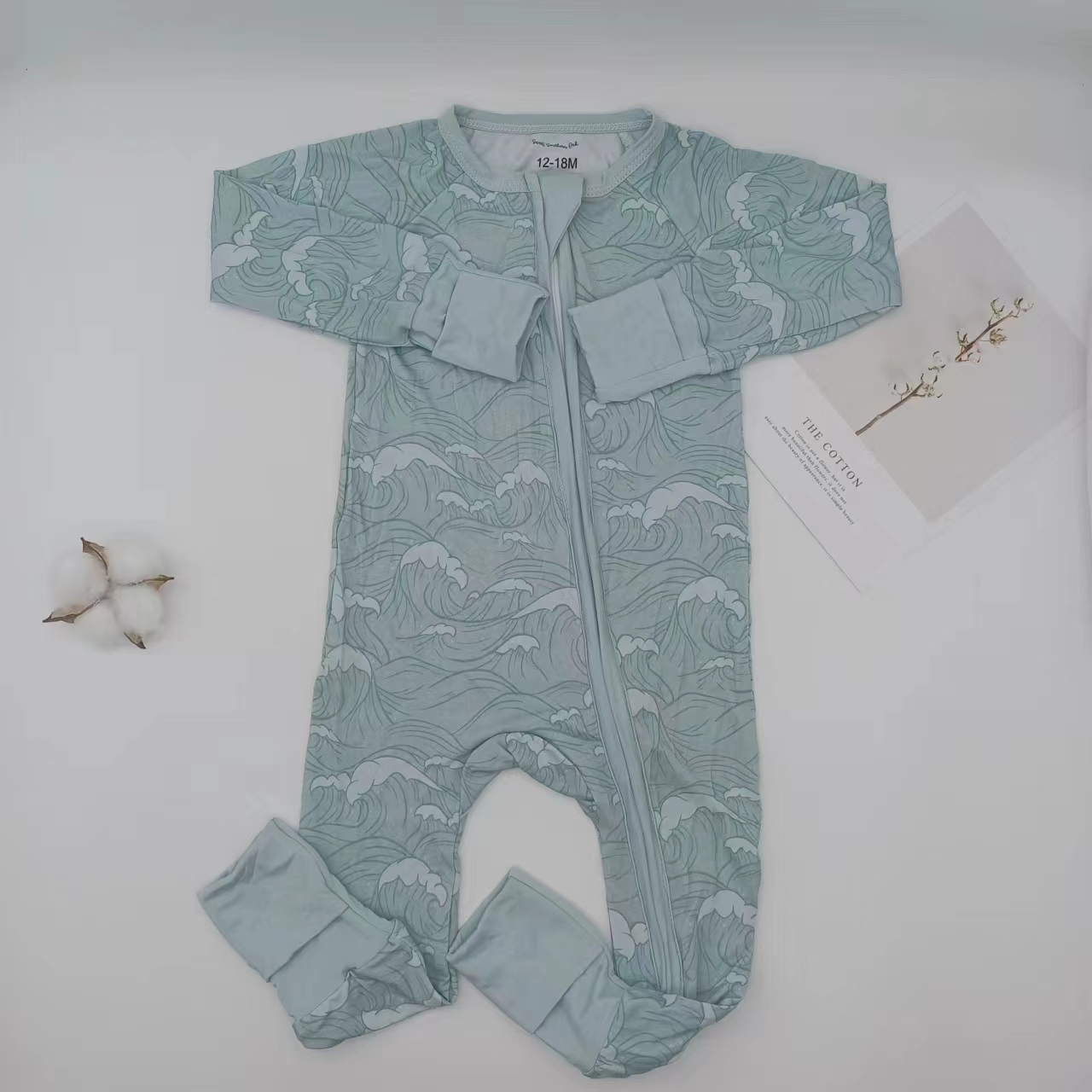 

wholesale bamboo fiber little monster pattern toddler onesie kids clothing, Custom