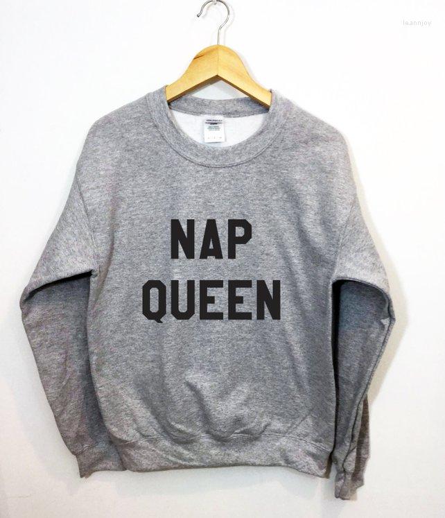 

Women' Hoodies Sugarbaby Nap King Sweatshirt Funny Cozy Lounging Pullover Long Sleeve Fashion Jumper Queen Grey Tops, Nap queen