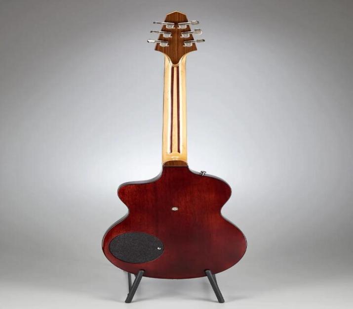 

Custom Turner Model 1CLB Lindsey Buckingham Burgundy Brown Semi Hollow Electric Guitar Black Body Binding 5 Piece laminated Map7193748