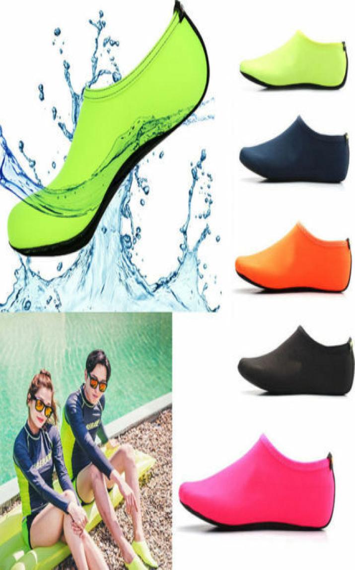 

UK New Women Men Water Shoes Aqua Socks Diving Socks Wetsuit Nonslip Swim Beach2859608, Black