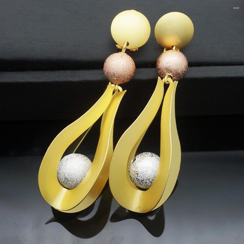 

Dangle Earrings Design Gold Color Women's 2023 European African Drop Gift For Women Wedding Gifts