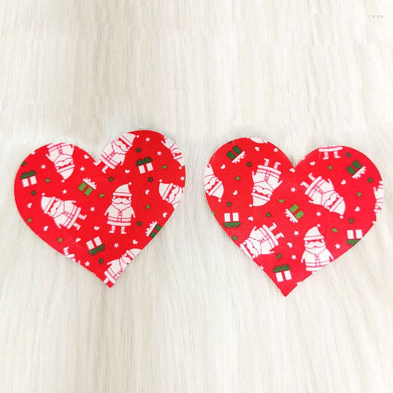 

Women's G Strings Christmas Sexy Self Adhesive Disposable Loving Santa Nipple Cover Red Heart Shape 4 Pairs Nipples Erotic Fun Trinkets, Blue