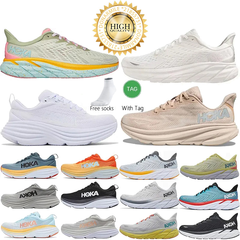 

Hoka one one Running Shoes Bondi 8 Clifton Mens Trainers Hokas Designer Jogging Walking Sneakers Triple White Utility Black Grey Fog Gym Pink Womens Footwear 2023, Hoka23