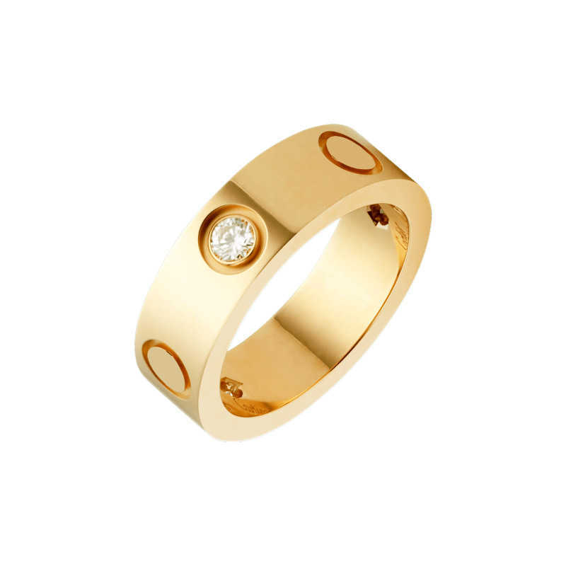 

Designer New Carti LOVE Ring Screw Stainless Steel Gold Plated Non Fading Allergic Jewelry With logo