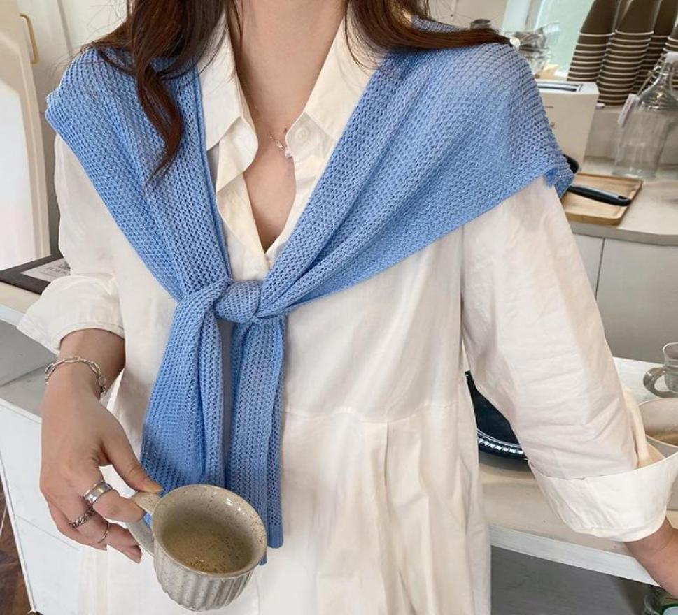 

Bow Ties Silk Knitted Crochet Fake Collar For Women Small Shawl Wrap Flase Female Shirt Detachable Clothese AccessoryBow BowBow7335098