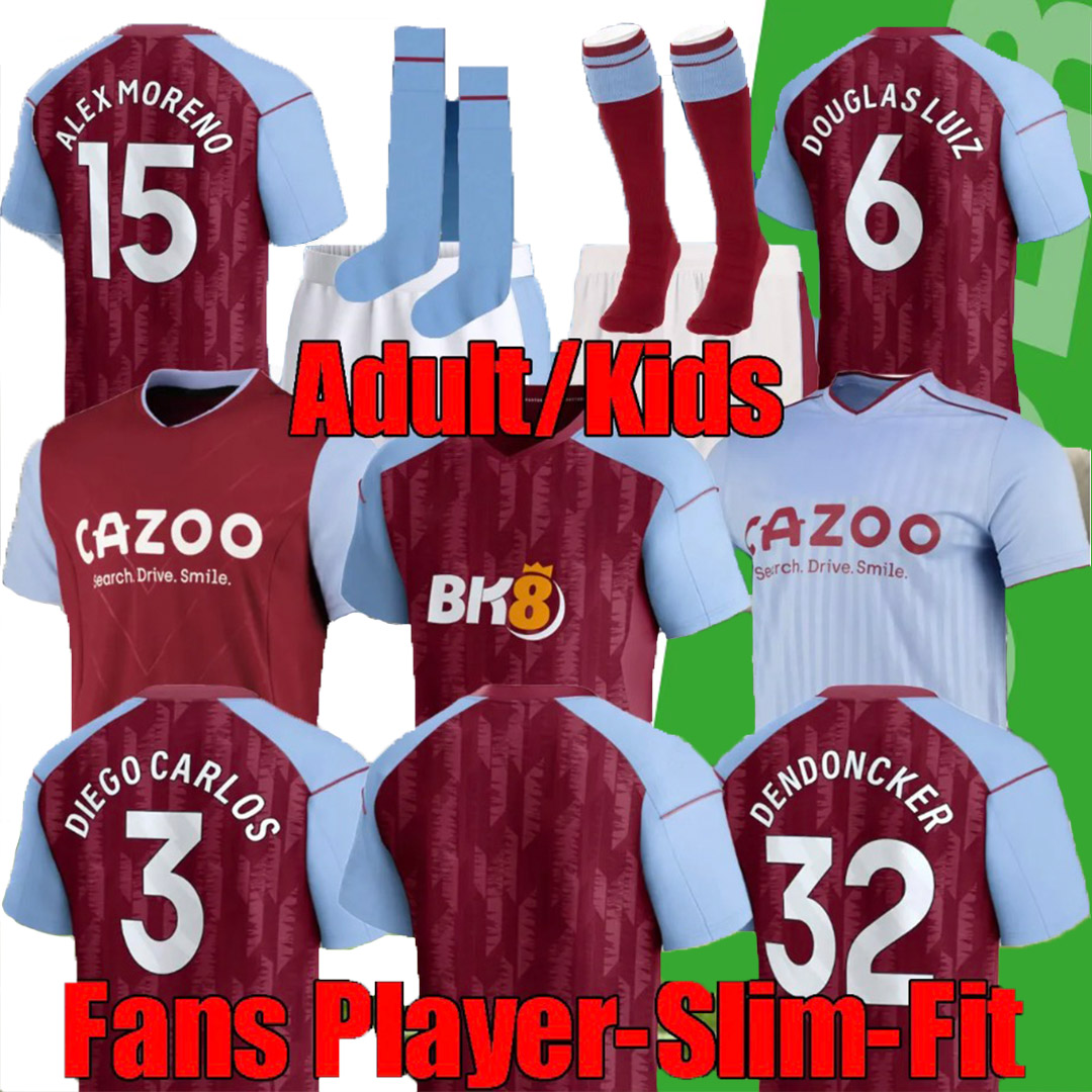 

23 24 Aston Soccer Jerseys COUTINHO 2023 2024 Villa KAMARA Maillot DIEGO CARLOS J. RAMSEY WATKINS INGS BUENDIA McGINN Football Shirt EL GHAZI Mens Top Jersey Kids FIF, Image