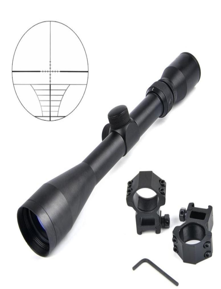 

39X40 Tactical Riflescope Optic Sniper Deer Rifle Scope Hunting Scopes Airgun Rifle Outdoor Reticle Sight Scope6755667, Black